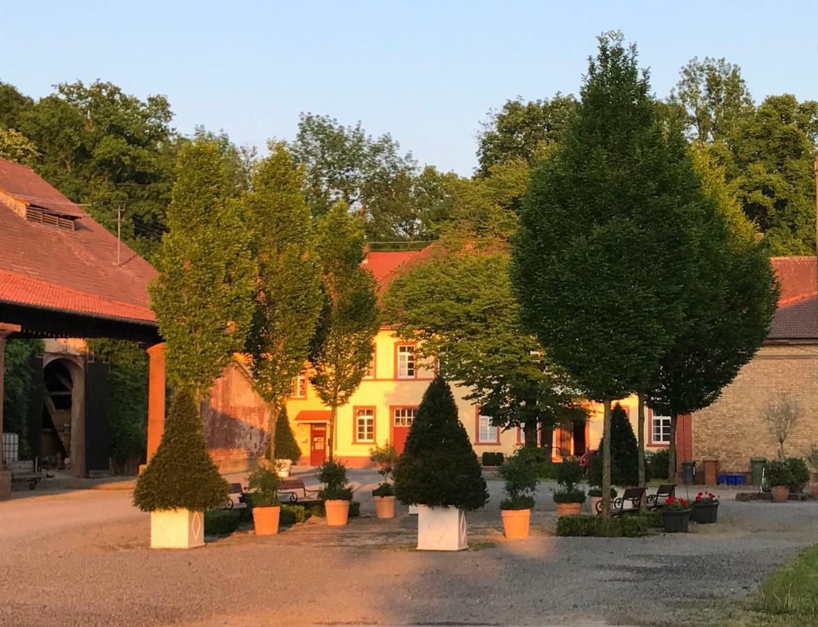 Elegantes Gaesteapartment Verano In Schloss Und Hofgut Langenzell Wiesenbach Εξωτερικό φωτογραφία